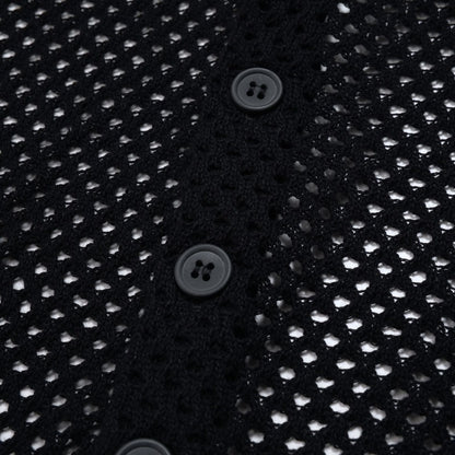 Dot Pattern Knit Cardigan