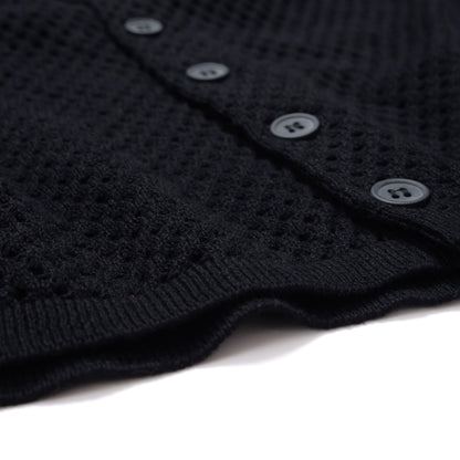 Dot Pattern Knit Cardigan