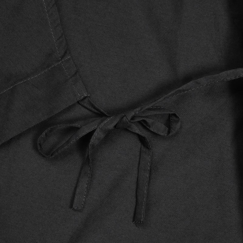 Cotton Silk Drape Collar Jacket