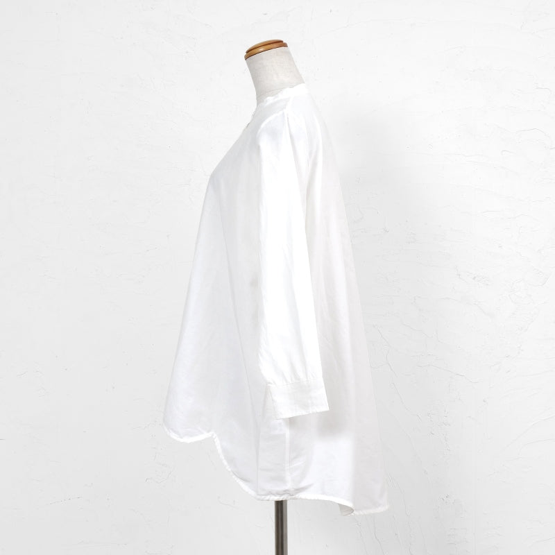 Cotton Silk Scallop Blouse