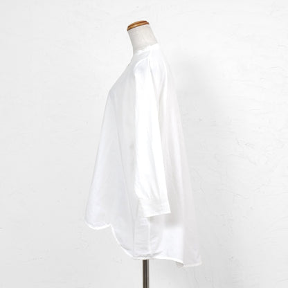 Cotton Silk Scallop Blouse