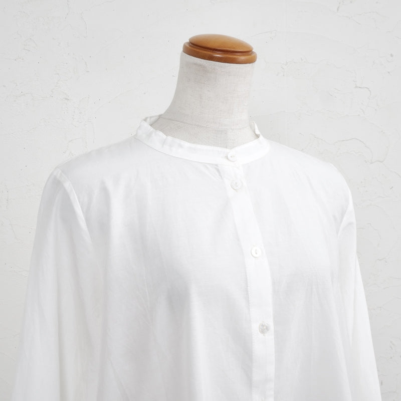 Cotton Silk Scallop Blouse