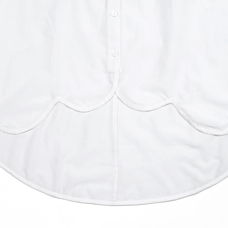 Cotton Silk Scallop Blouse