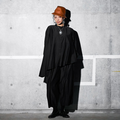 Cotton Silk Round Shirt Blouse