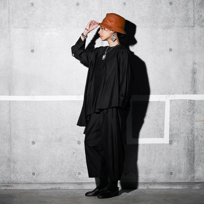 Cotton Silk Round Shirt Blouse