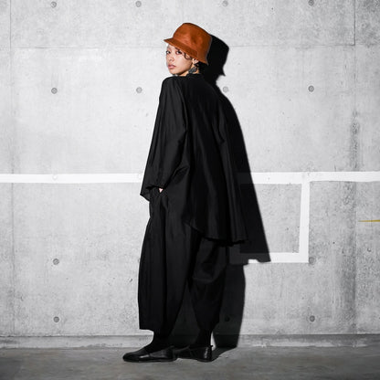 Cotton Silk Round Shirt Blouse