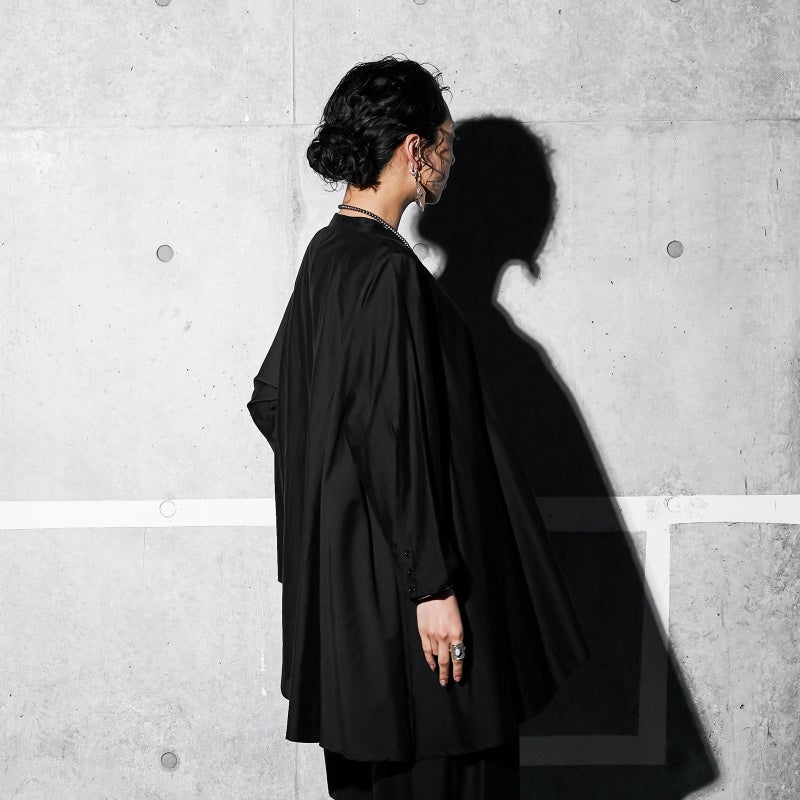 Cotton Silk Round Shirt Blouse