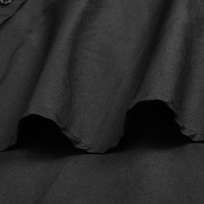 Cotton Silk Round Shirt Blouse