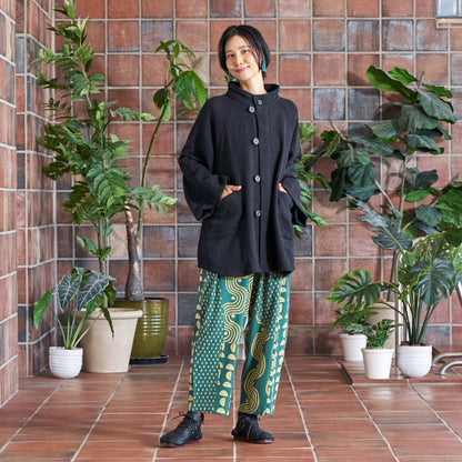 Cotton Thick Poncho Jacket