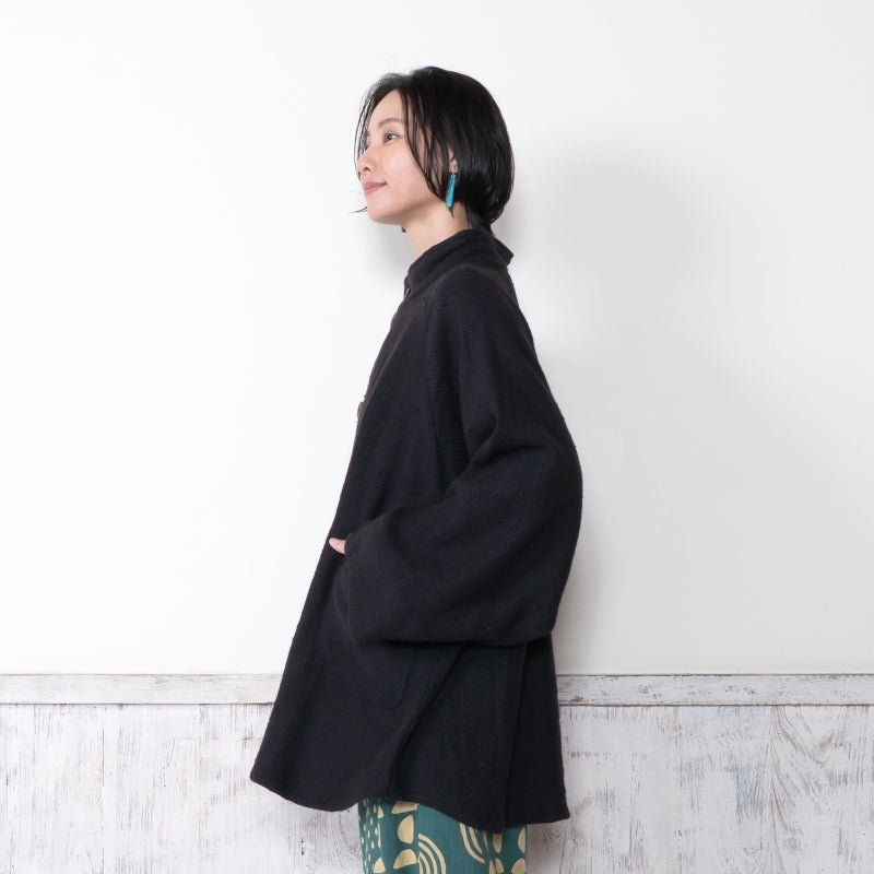 Cotton Thick Poncho Jacket