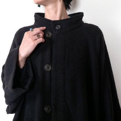 Cotton Thick Poncho Jacket