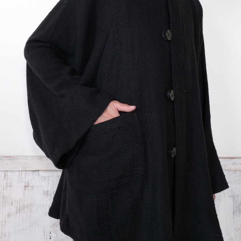 Cotton Thick Poncho Jacket