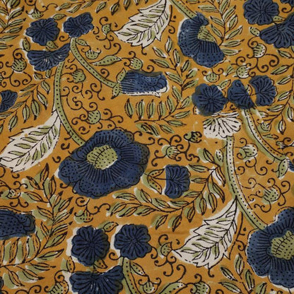 Bagru Floral Print Sleeveless Front Opening Dress