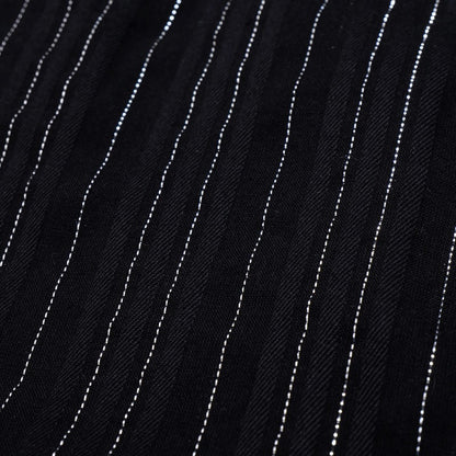 Lurex Stripe Raglan Long Blouse