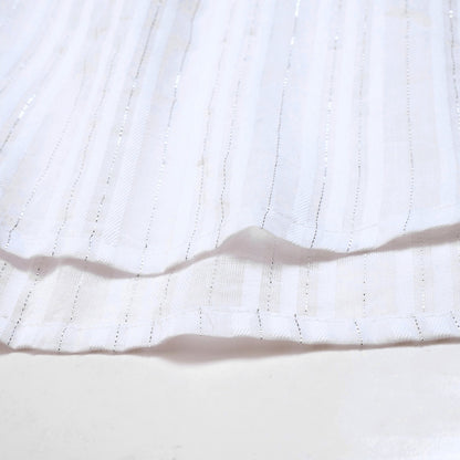 Lurex Stripe Raglan Long Blouse