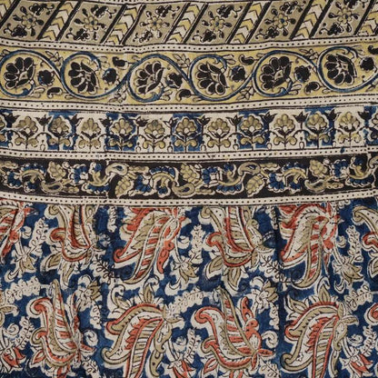Kalamkari Tiered Front Open Dress