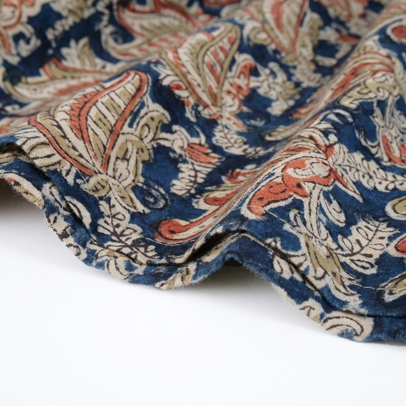 Kalamkari Tiered Front Open Dress