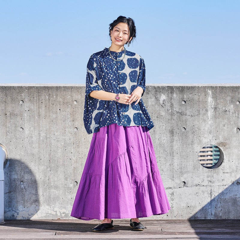 Dub Dot Print Short Blouse