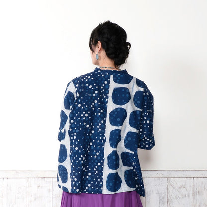 Dub Dot Print Short Blouse