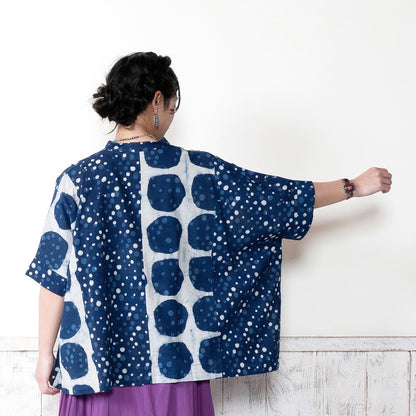 Dub Dot Print Short Blouse