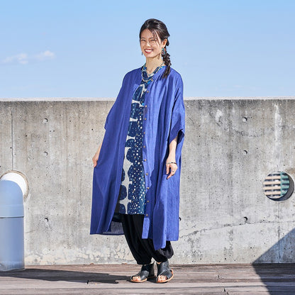 Dub Dot Print Button-Front Dress