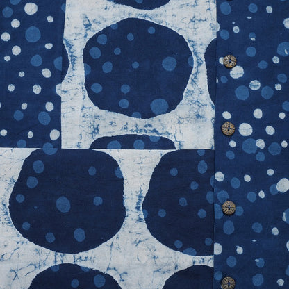 Dub Dot Print Button-Front Dress