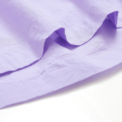 Cotton Voile Gathered Front-Opening Dress