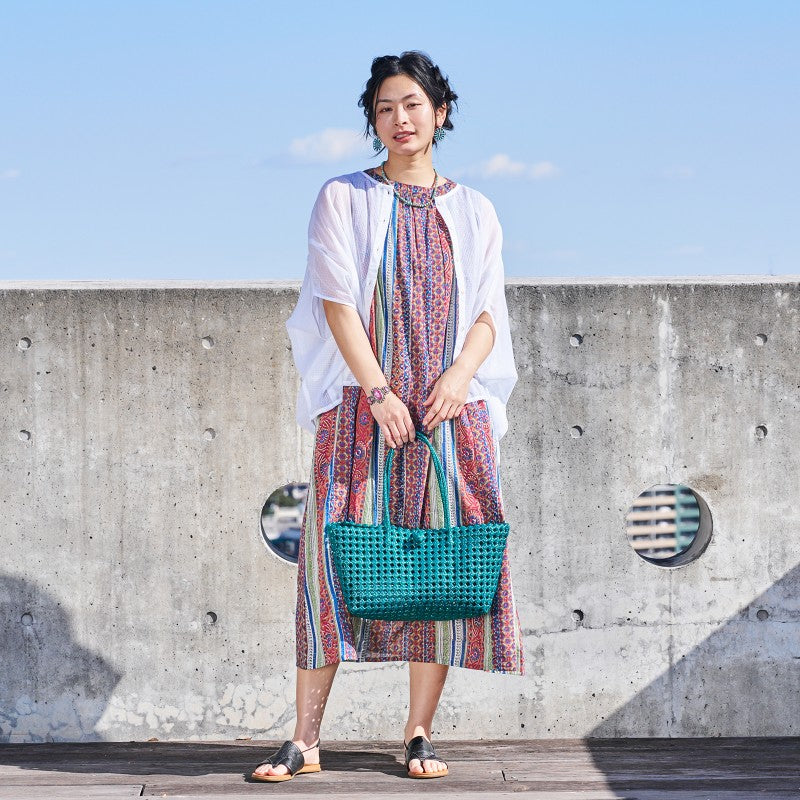 Kota Doria Poncho Blouse