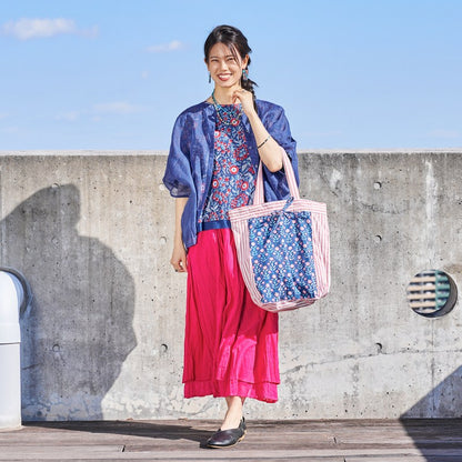 Kota Doria Poncho Blouse