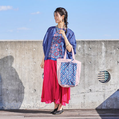 Kota Doria Poncho Blouse