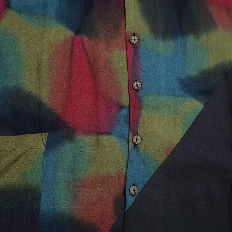 Hand-Painted x Solid Long Blouse
