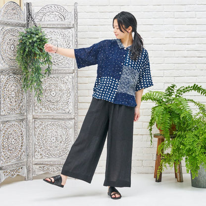 Block Print Patchwork Blouse N