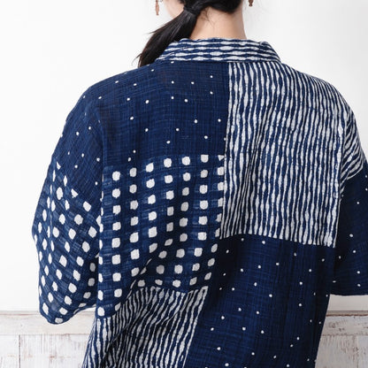 Block Print Patchwork Blouse N