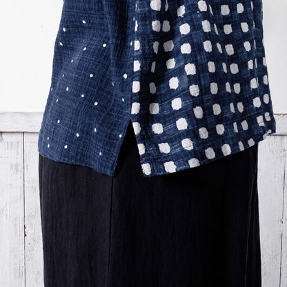 Block Print Patchwork Blouse N