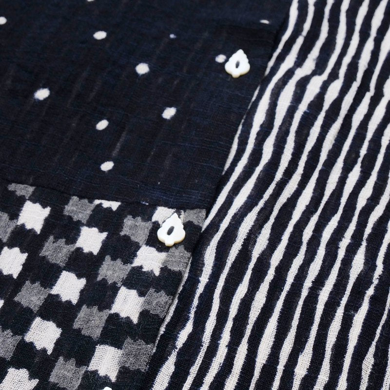 Block Print Patchwork Blouse N
