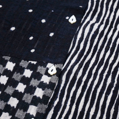 Block Print Patchwork Blouse N