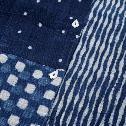 Block Print Patchwork Blouse N