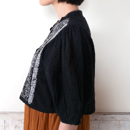 Lakhnavi Embroidery Short Blouse