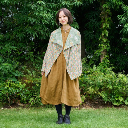 Block Print Double Gauze Cardigan Jacket