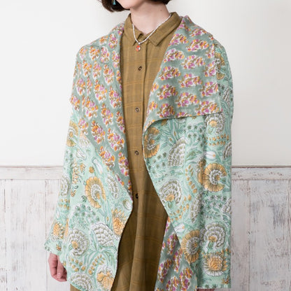 Block Print Double Gauze Cardigan Jacket