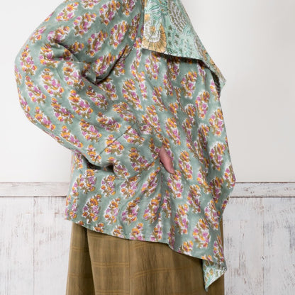 Block Print Double Gauze Cardigan Jacket