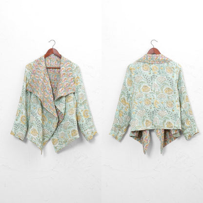 Block Print Double Gauze Cardigan Jacket