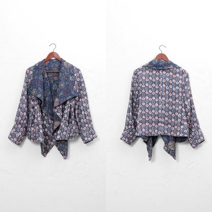 Block Print Double Gauze Cardigan Jacket