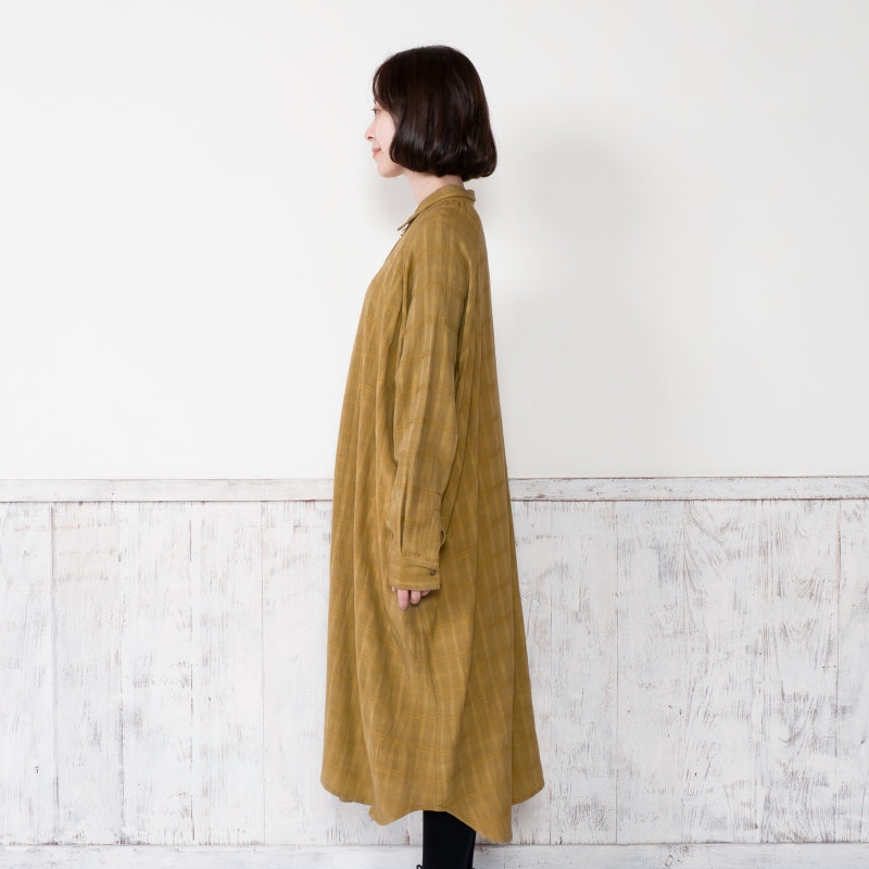 Rayon Jacquard Dolman Front Open Dress