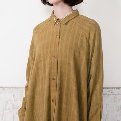 Rayon Jacquard Dolman Front Open Dress