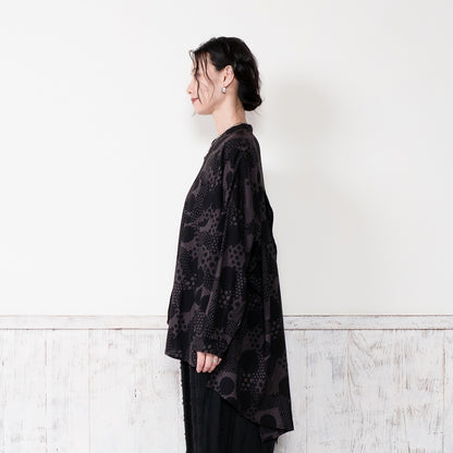 Rayon Dot Print Blouse