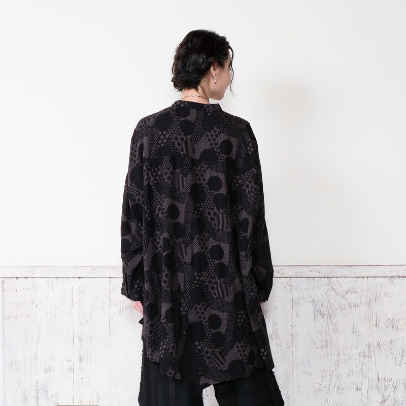 Rayon Dot Print Blouse
