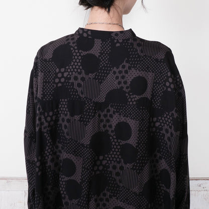 Rayon Dot Print Blouse