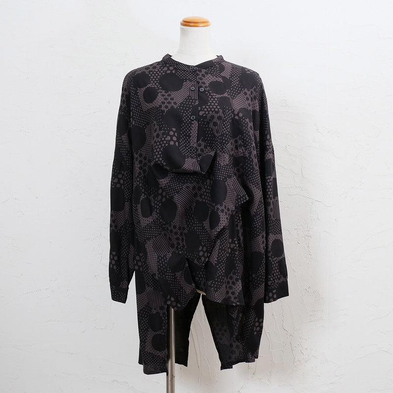 Rayon Dot Print Blouse