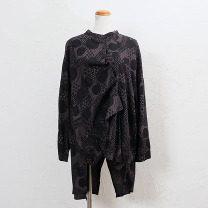 Rayon Dot Print Blouse